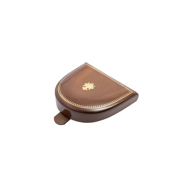 Florentine leather coin tray with gilding